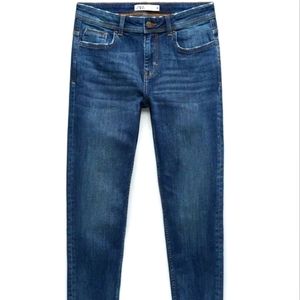 Zara Basics 1975 Skinny Jeans Dark Wash Denim
